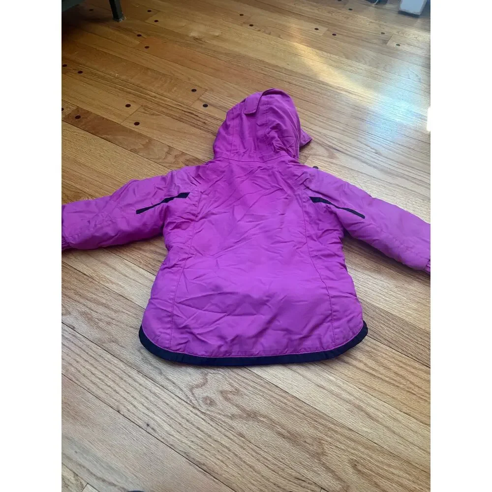 Columbia Toddler Girls 3T Insulated Winter Ski Snow Jacket Pink Purple